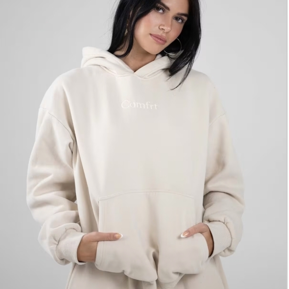 Comfrt M Bone color Signature Hoodie Unisex
